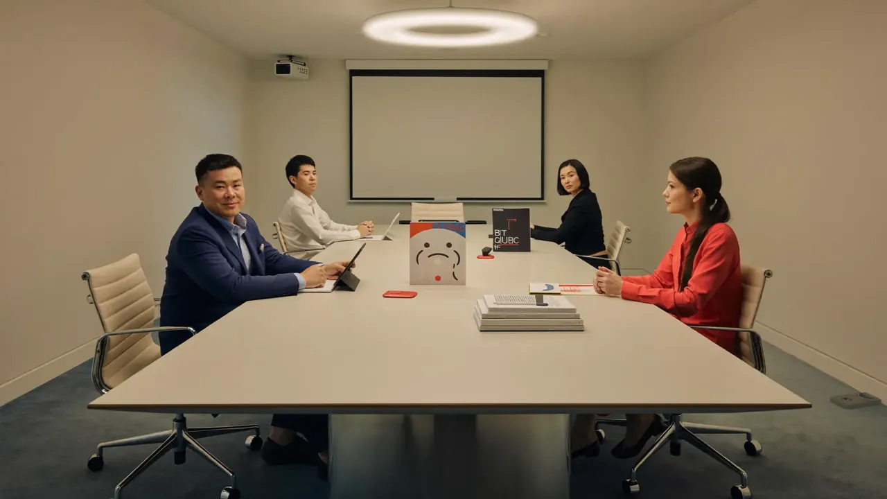 Client meeting in studio boardroom