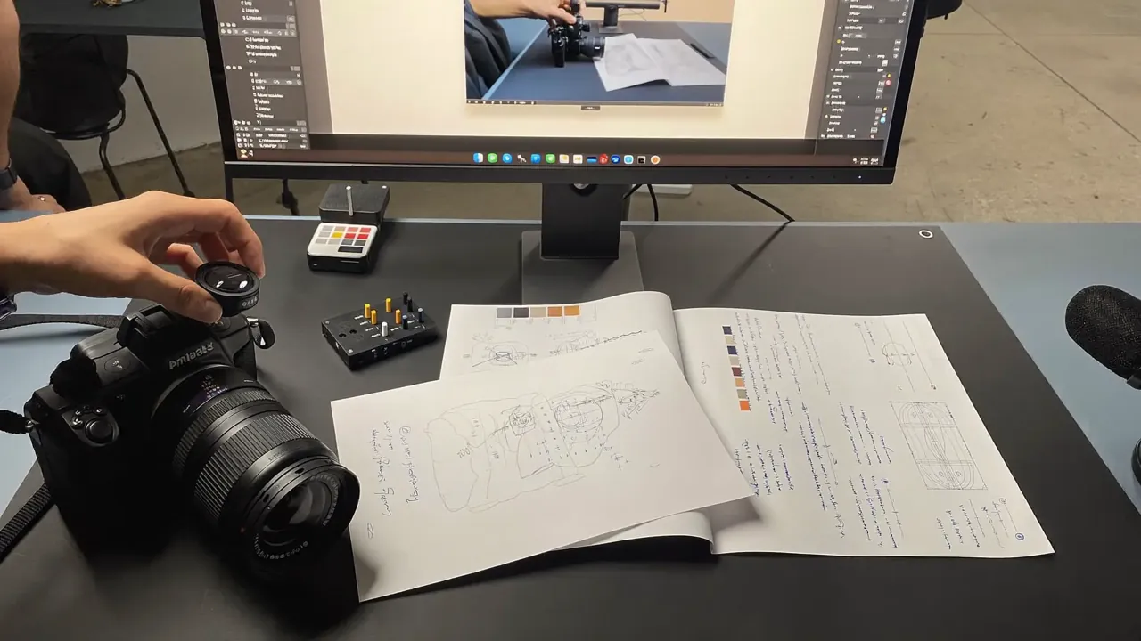 Content shoot planning camera and colour checker