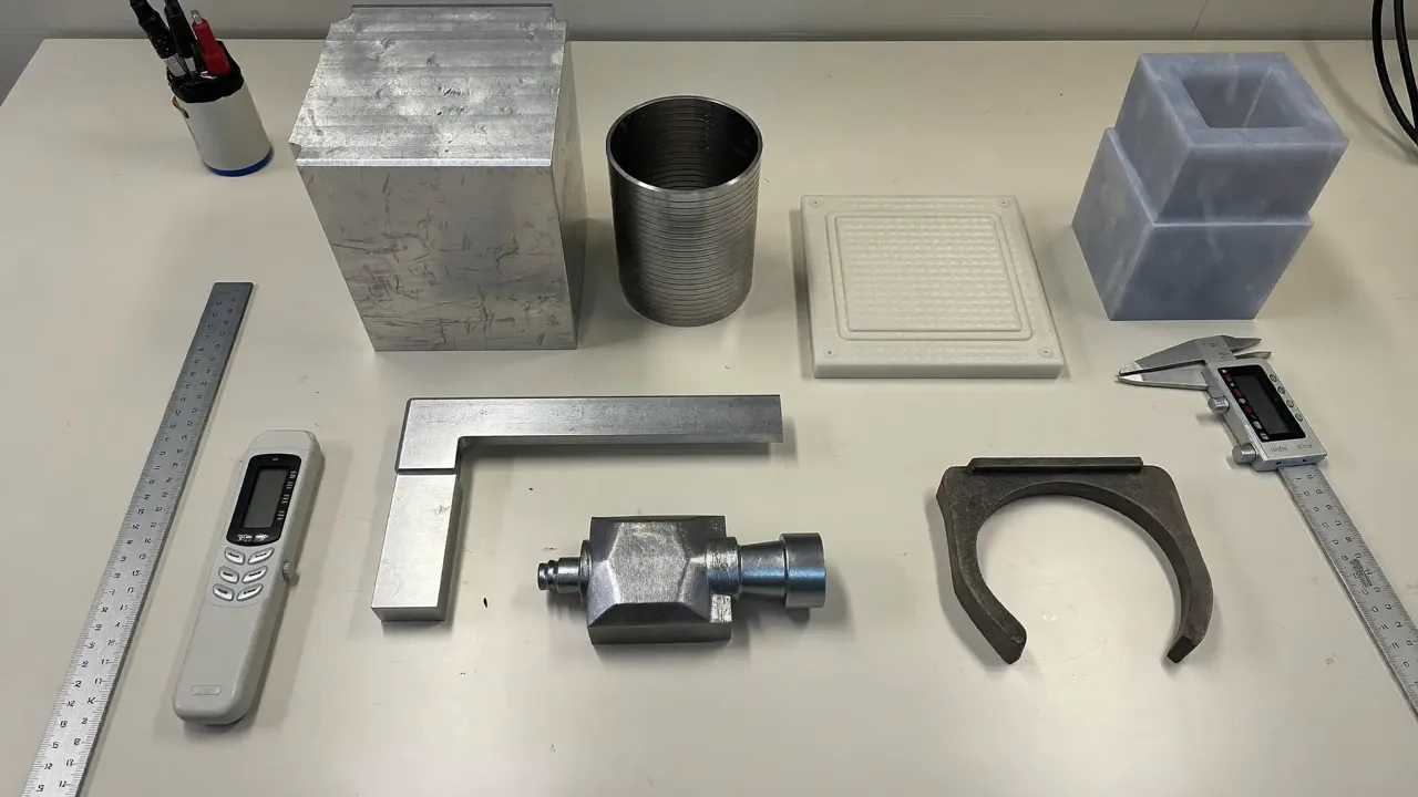 Machined aluminum and 3d printed prototype parts