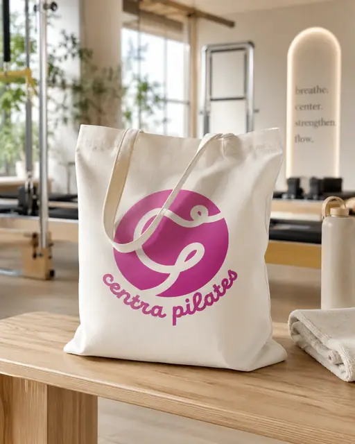 Centra Pilates logo & brand mockups, image 8