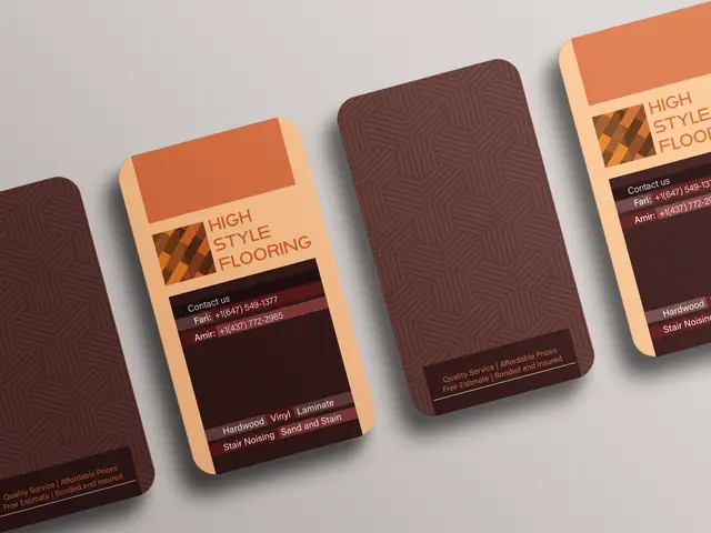 High Style Flooring business card design, image 5