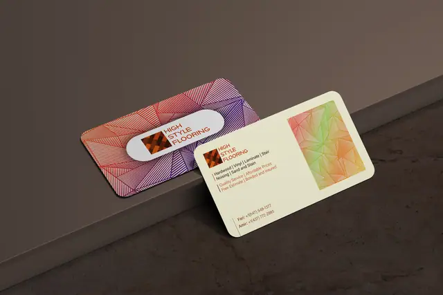 High Style Flooring business card design, image 7