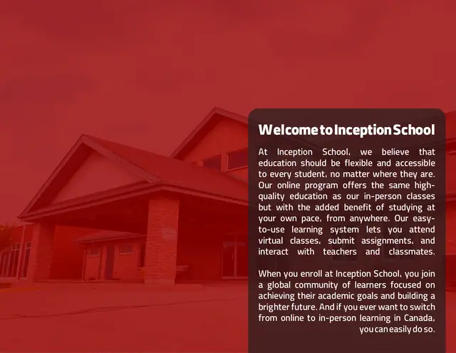 Inception Academy catalogue design, page 3