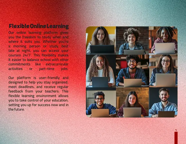 Inception Academy catalogue design, page 5