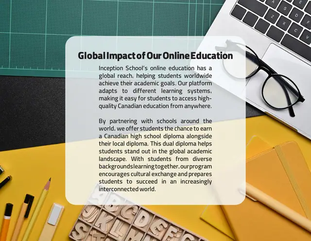 Inception Academy catalogue design, page 9