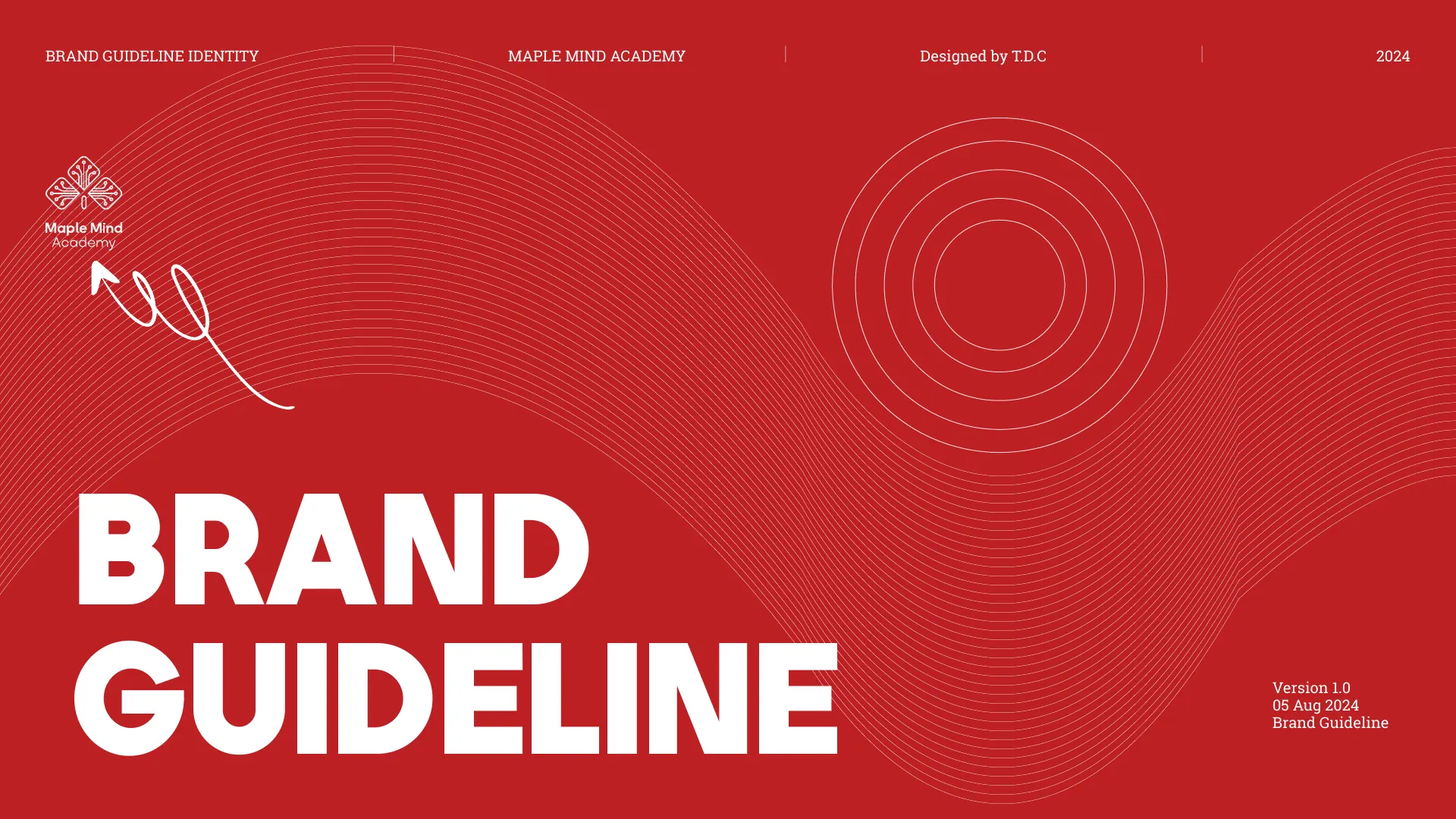 Maple Mind Academy brand guidelines, page 1