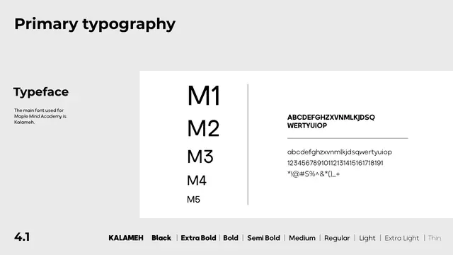 Maple Mind Academy brand guidelines, page 12
