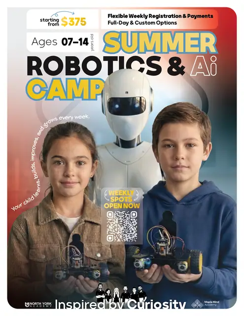 Maple Mind Academy flyers & event marketing, Robotics posters, image 2