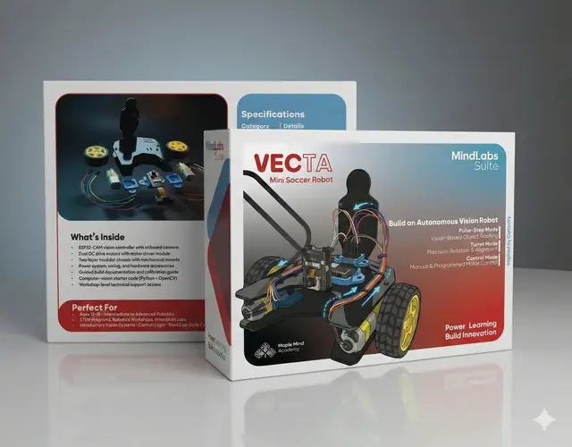 Maple Mind Academy robotics kit packaging, Vecta kit, image 1