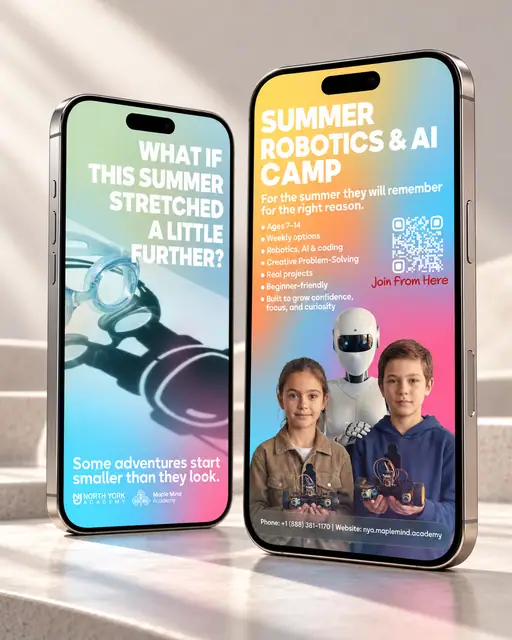 Maple Mind Academy “What If” summer camp campaign, Social media, image 5