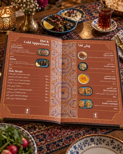 Mr Dizi Persian restaurant menu, Version 1, image 2