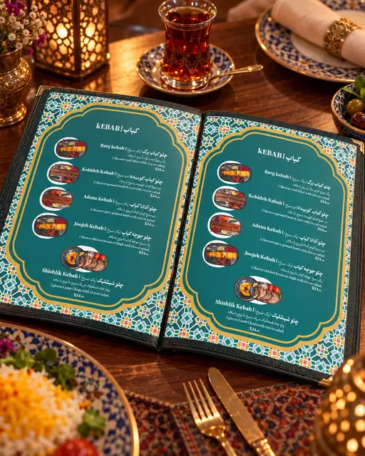 Mr Dizi Persian restaurant menu, Version 2, image 2