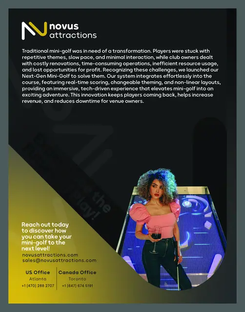 Novus Attractions flyer design, Flyer 1, image 1