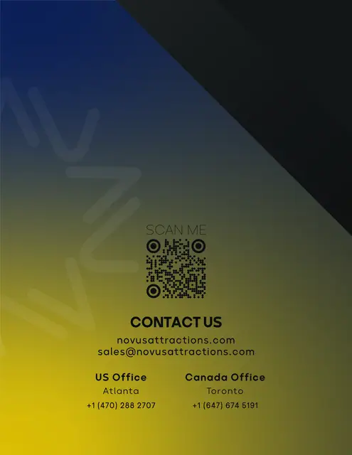 Novus Attractions product catalogue 2025, page 1