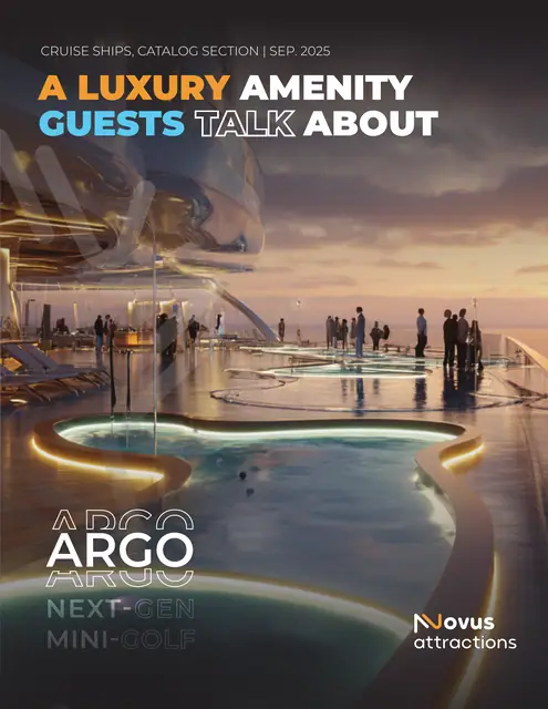 Novus Attractions product catalogues 2026 in 8 sector editions, Cruise Ships, page 1