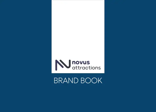 Novus Attractions rebranding & brand book, Brand book, page 1