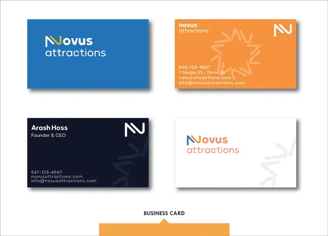 Novus Attractions rebranding & brand book, Brand book, page 12
