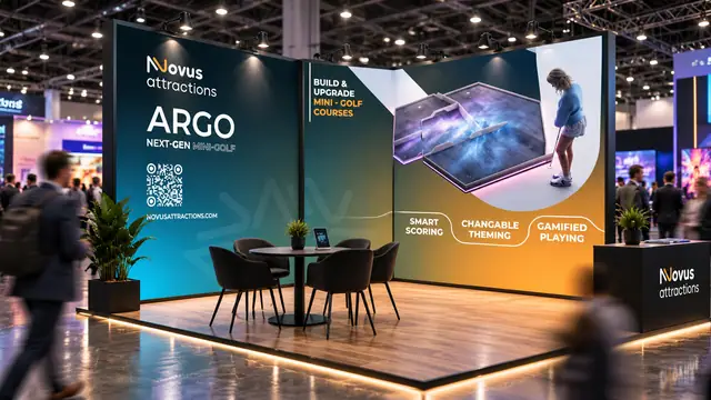 Novus Attractions trade show booth design, Booth concept 2, image 3