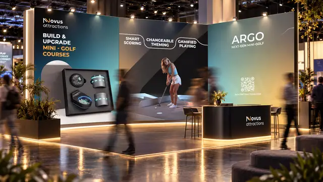 Novus Attractions trade show booth design, Booth concept 3, image 3