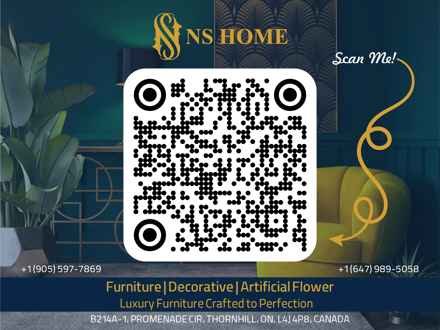 NS Home stand-up banner, stand up banner 1