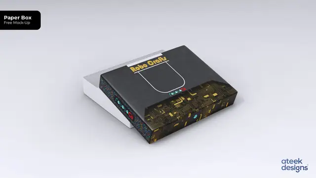 RoboboCa packaging design, box mockup
