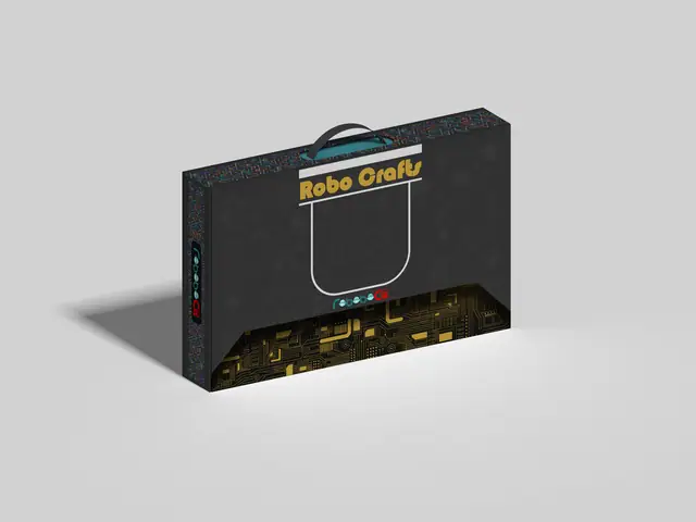 RoboboCa packaging design, packaging mockup