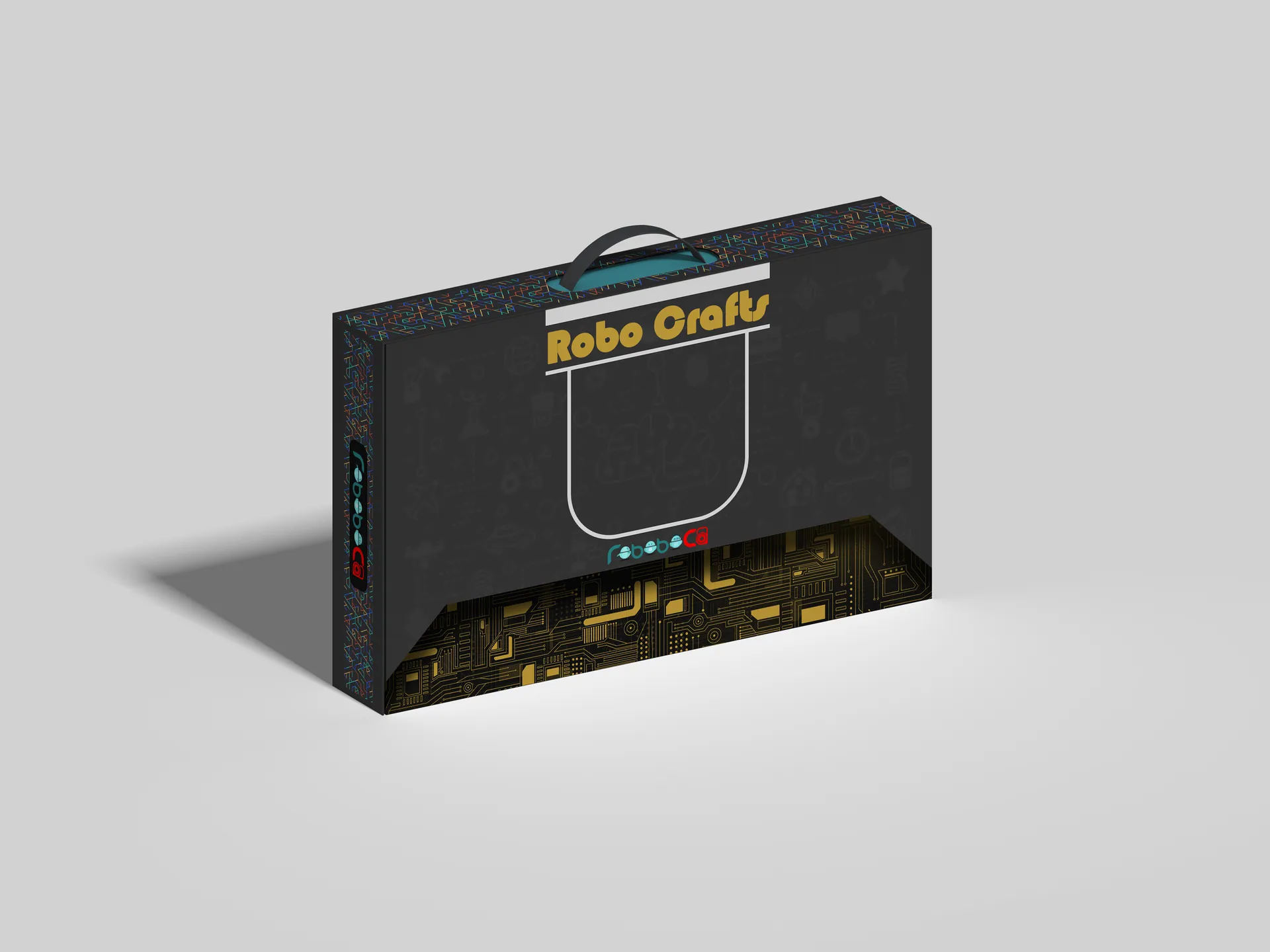 RoboboCa packaging design, packaging mockup