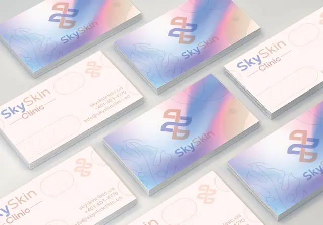 Sky Skin brand stationery, image 3