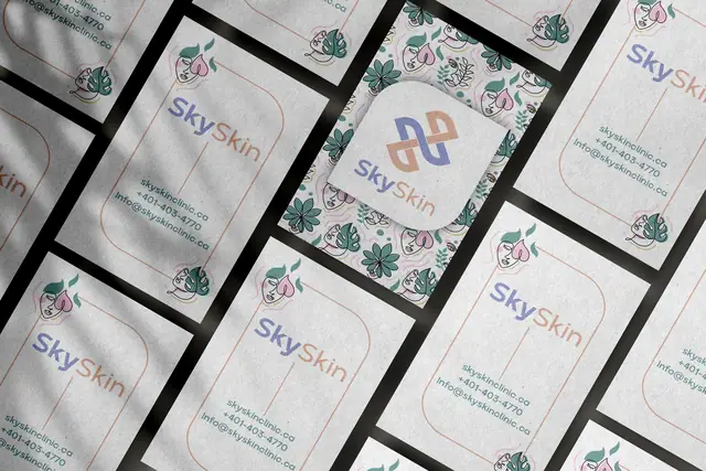 Sky Skin brand stationery, image 4
