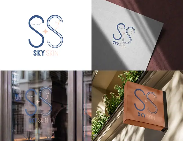 Sky Skin logo concepts, image 1