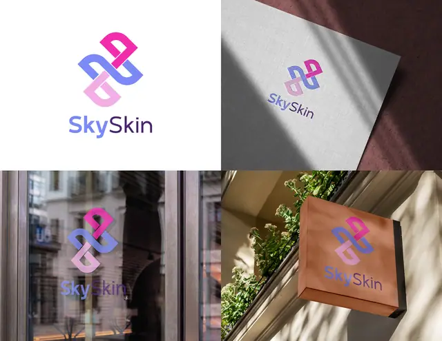 Sky Skin logo concepts, image 2