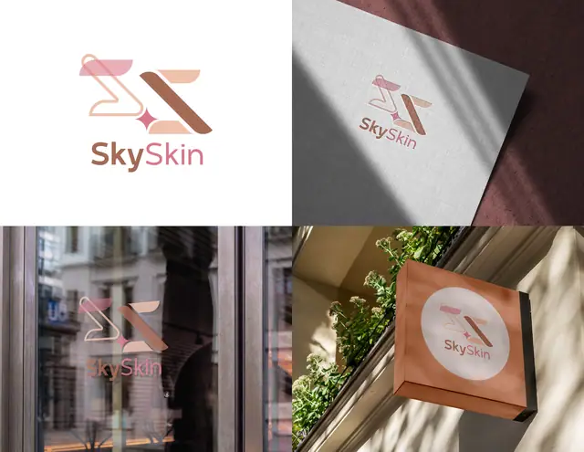 Sky Skin logo concepts, image 3