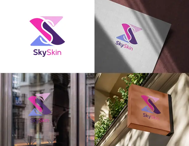 Sky Skin logo concepts, image 4