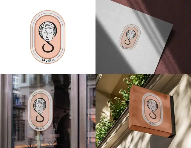 Sky Skin logo concepts, image 5
