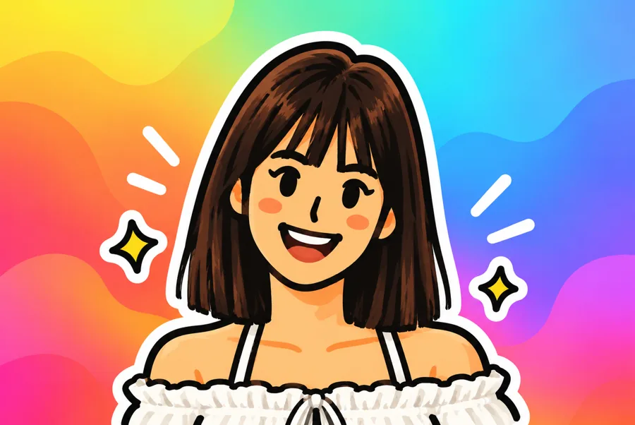 Mobina Sabzevari as a cartoon studio portrait